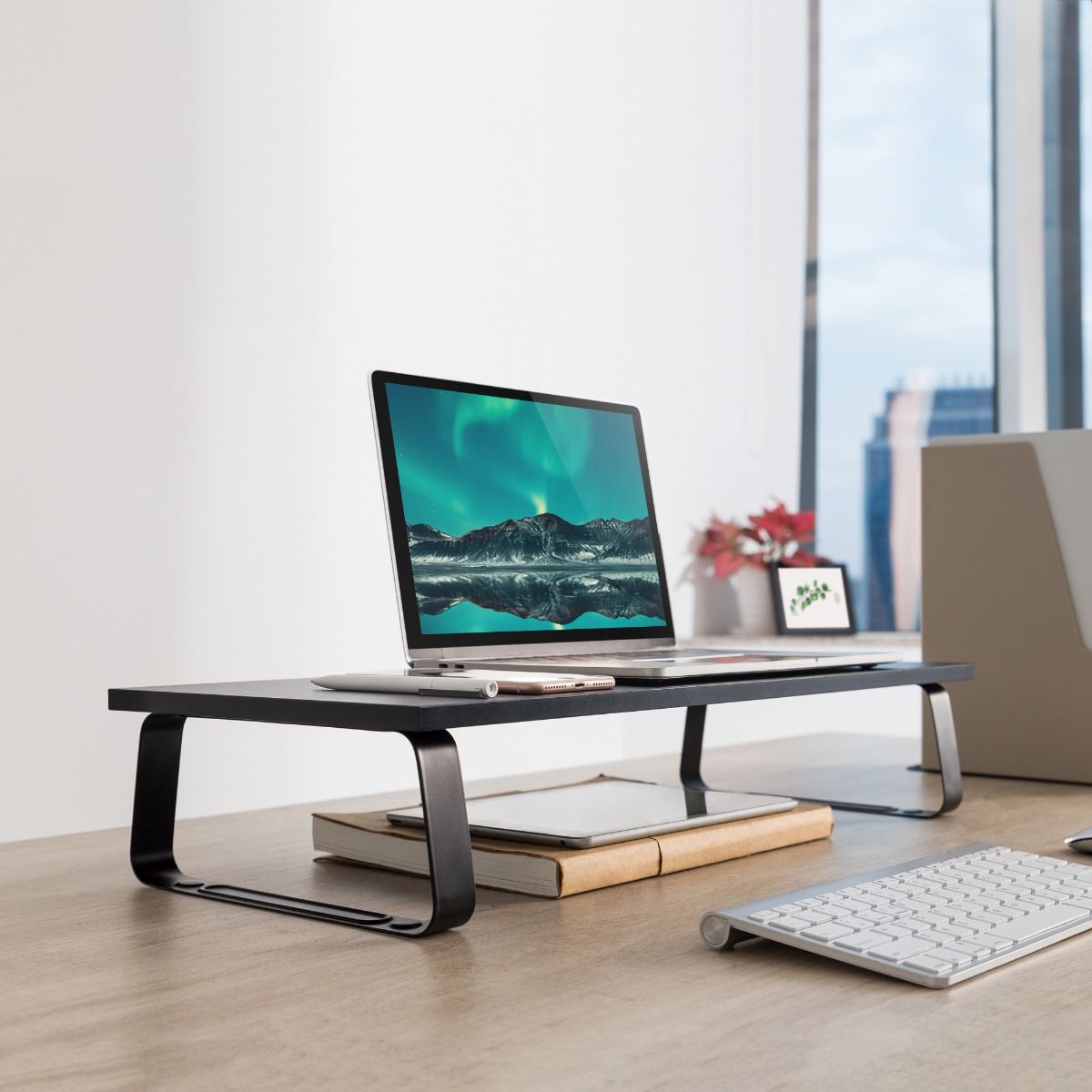 activiva Ergolife Black Monitor Stand Riser 5