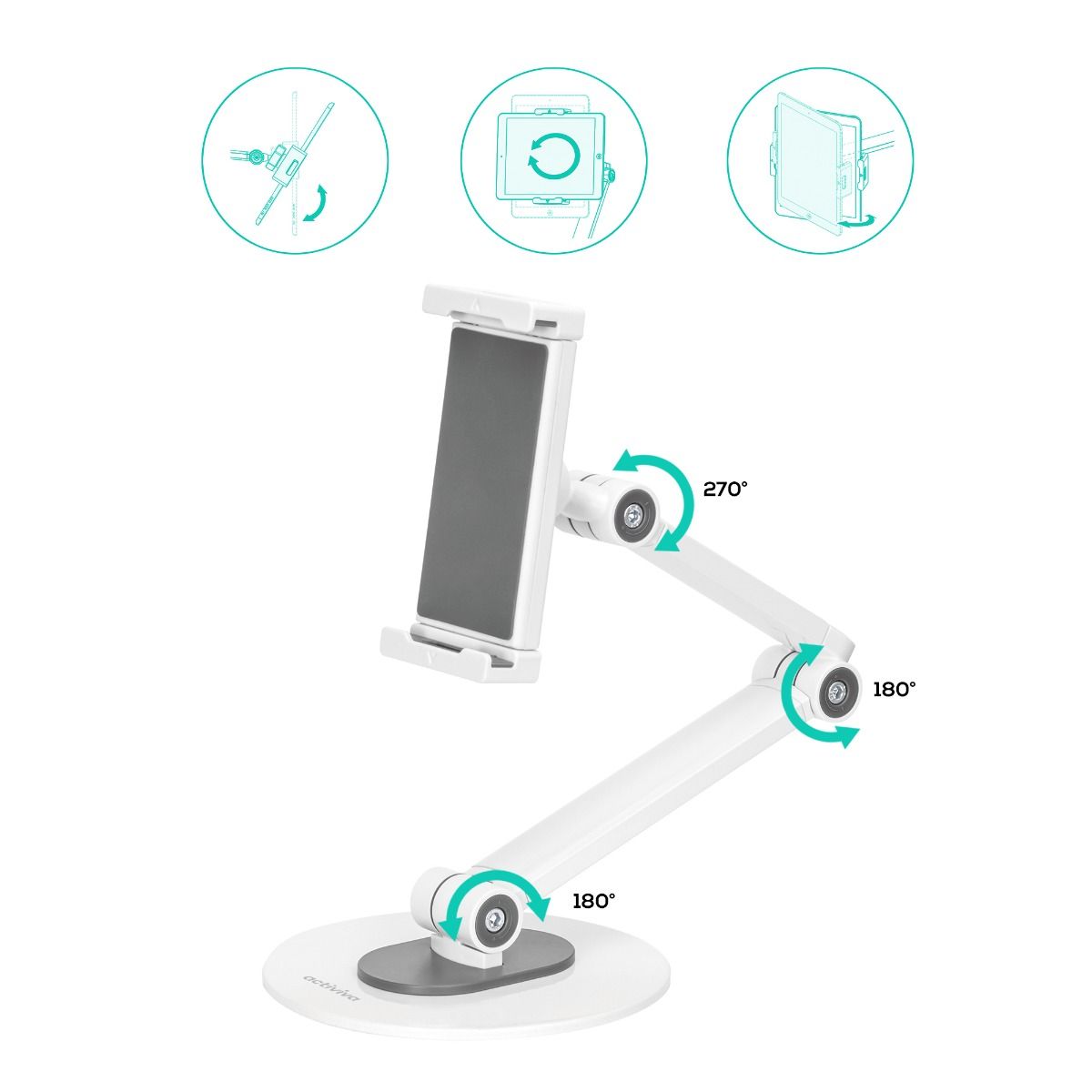 activiva Universal iPad & Tablet Tabletop Stand 3