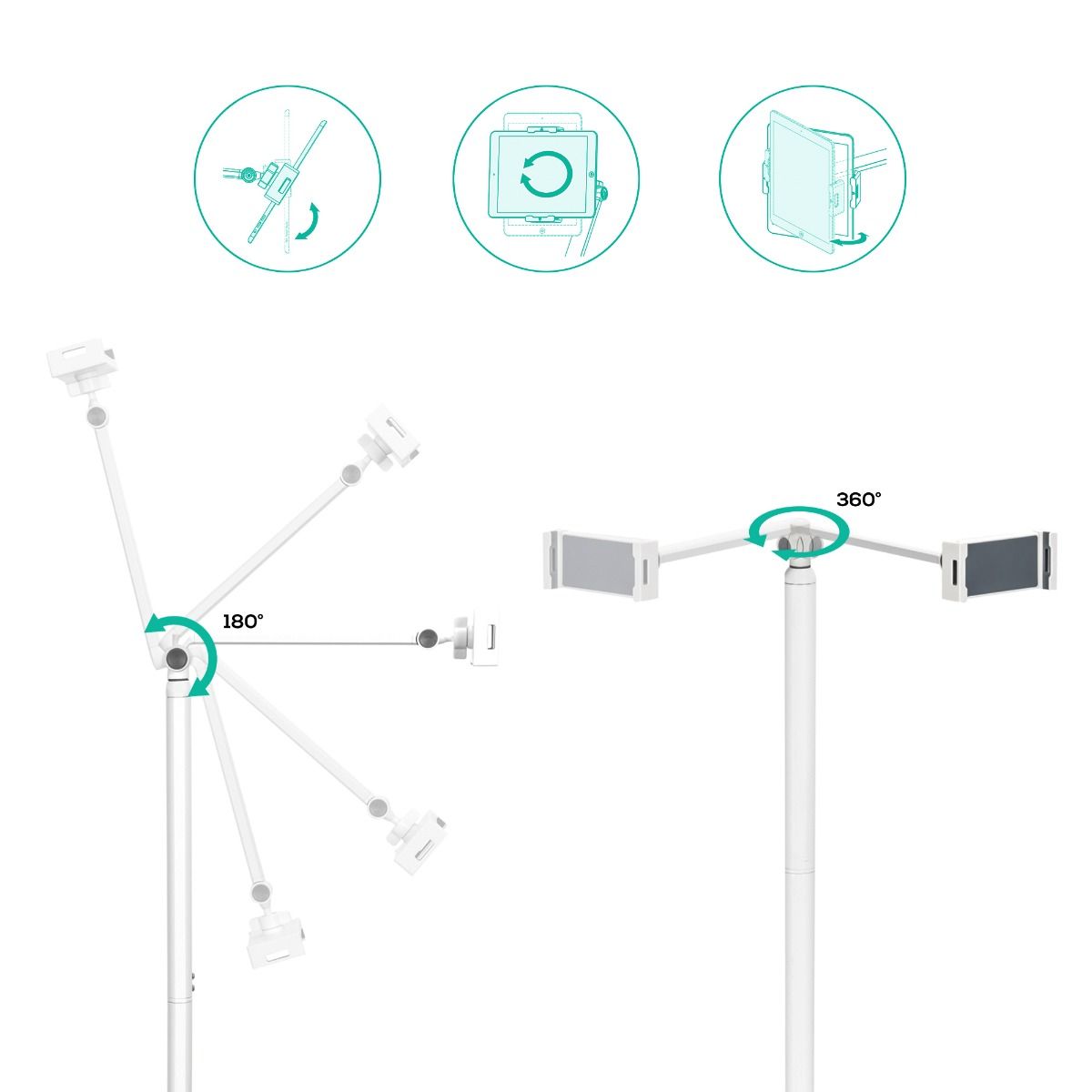 activiva Universal iPad & Tablet Floor Stand 3