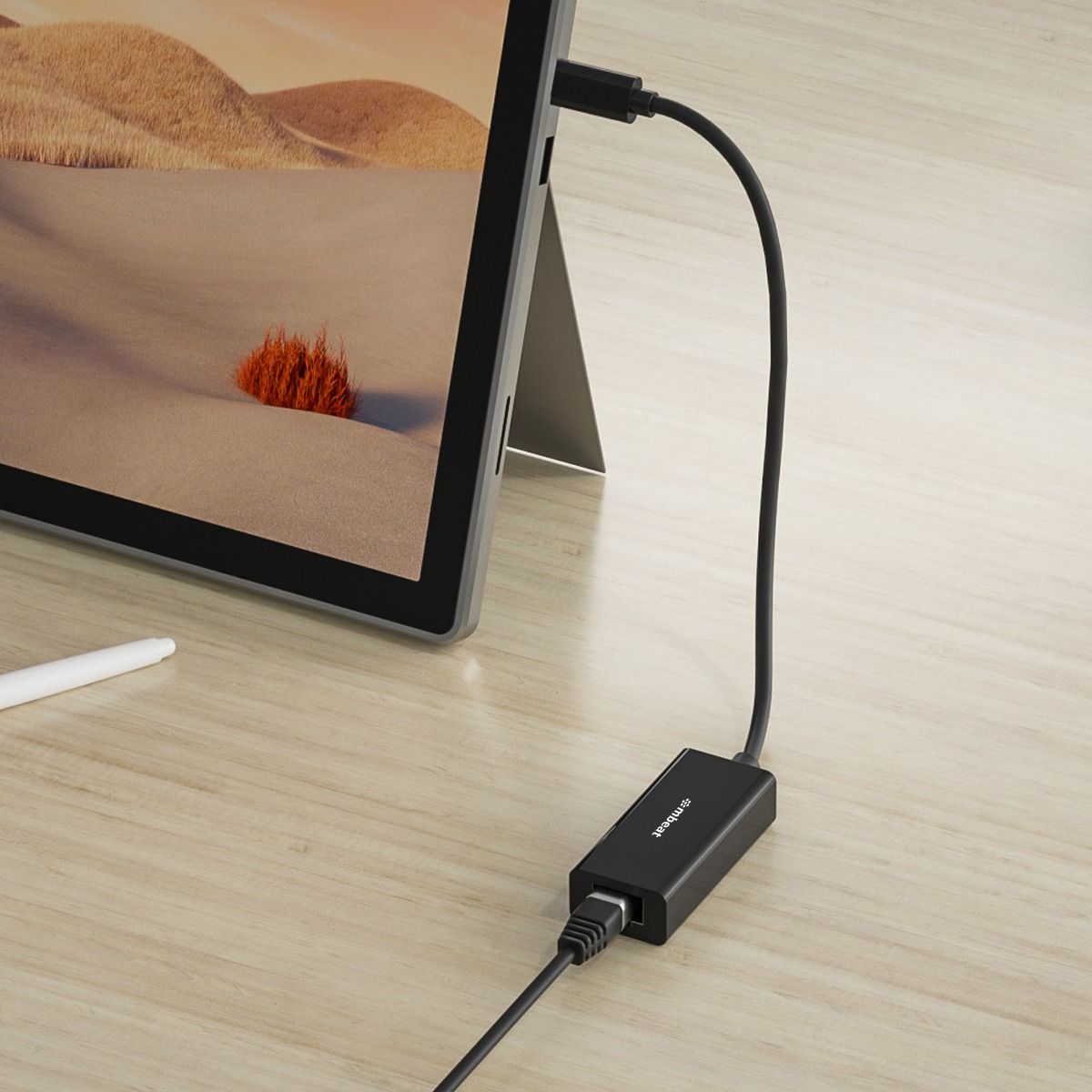 mbeat USB-C Gigabit LAN Ethernet Adapter - Black 4