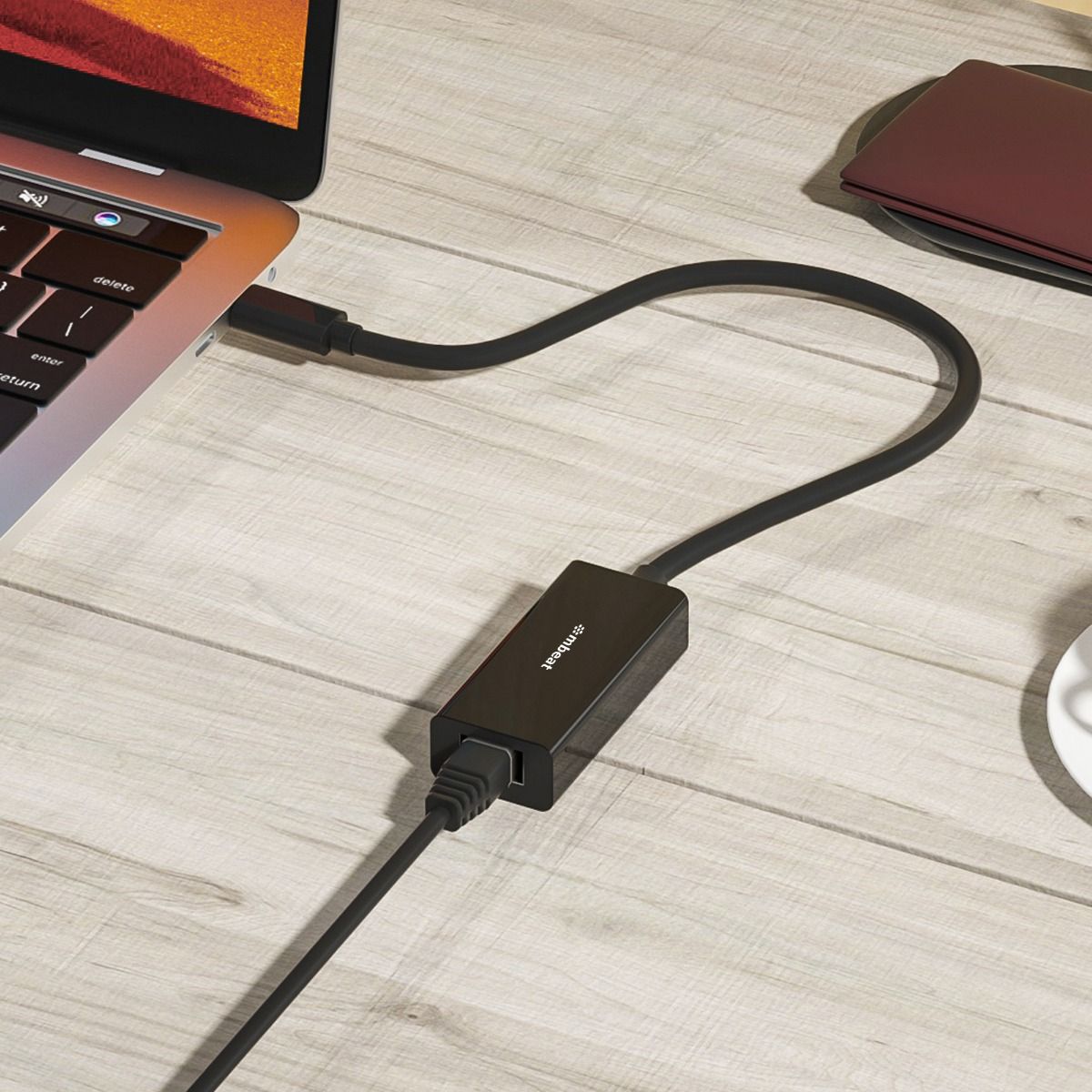 mbeat USB-C Gigabit LAN Ethernet Adapter - Black 5