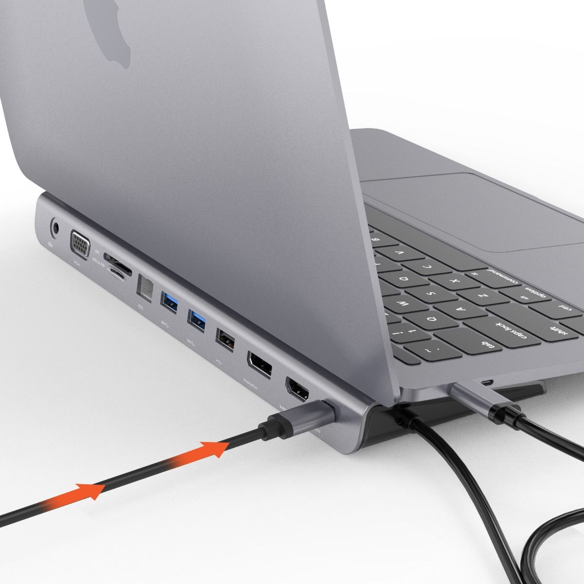 mbeat 11-in-1 Multiport USB-C Dock with HDMI, DisplayPort & VGA 3