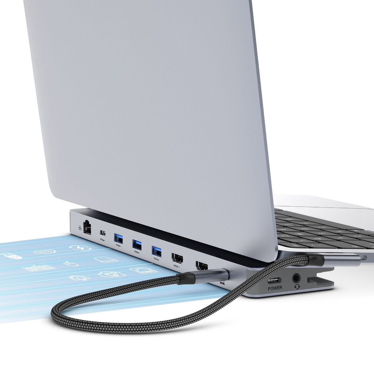 mbeat D12 Multi-Port Dual HDMI 4K USB-C Dock 3