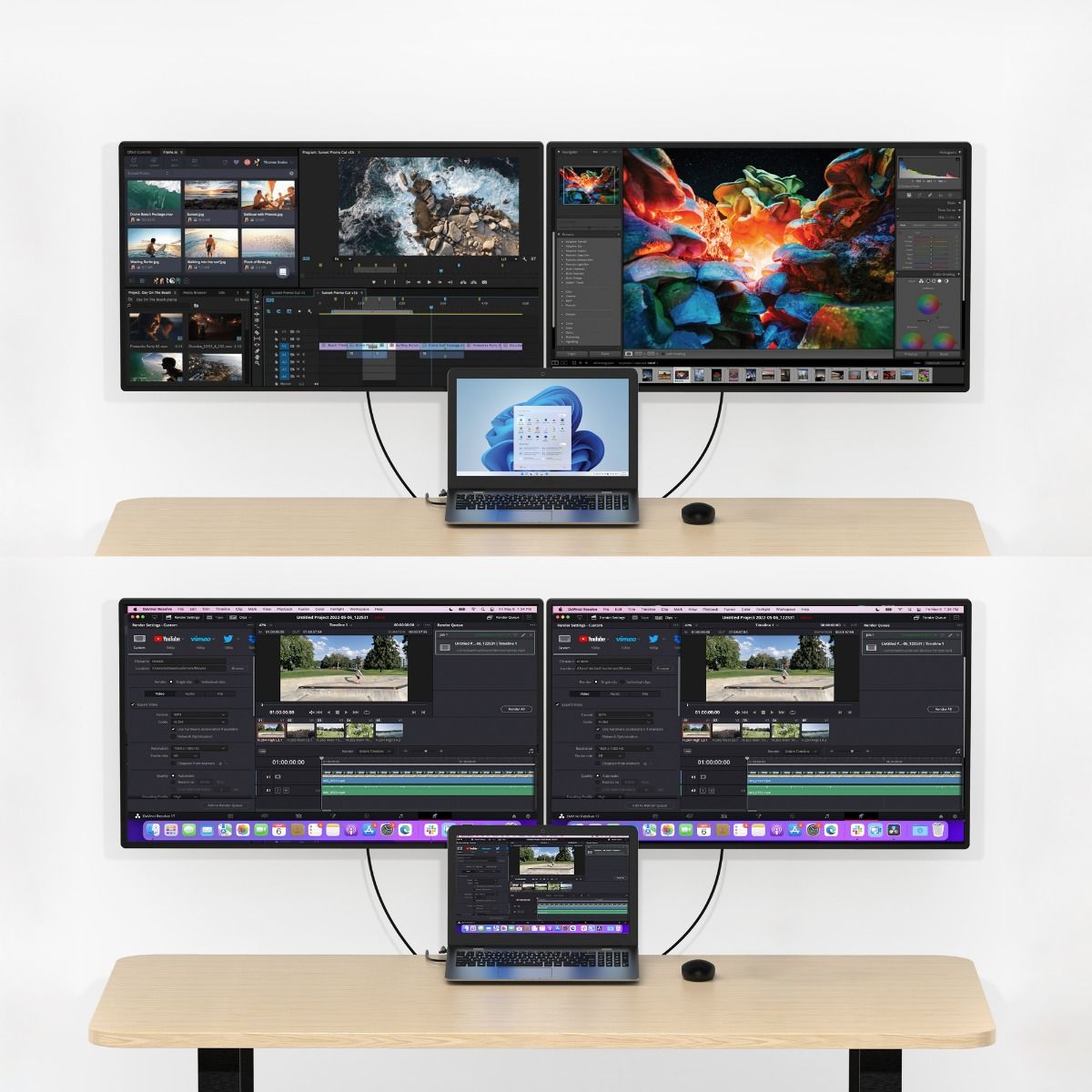 mbeat D12 Multi-Port Dual HDMI 4K USB-C Dock 6