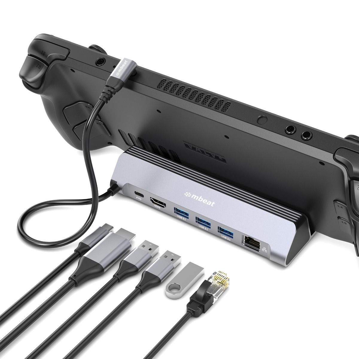 mbeat USB-C Gaming Dock for Steam Deck & ROG Ally 3