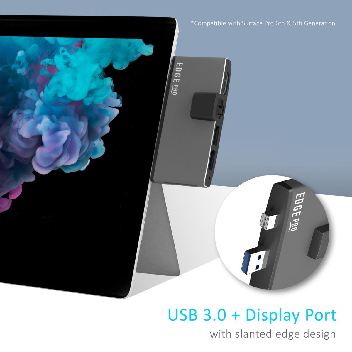 mbeat Edge Pro Multifunction USB- C Hub with LAN for Microsoft Surface Pro Gen 5/6 6