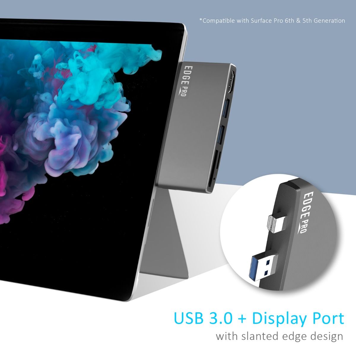 mbeat Edge Pro Multifunction USB- C Hub for Microsoft Surface Pro Gen 5/6 5
