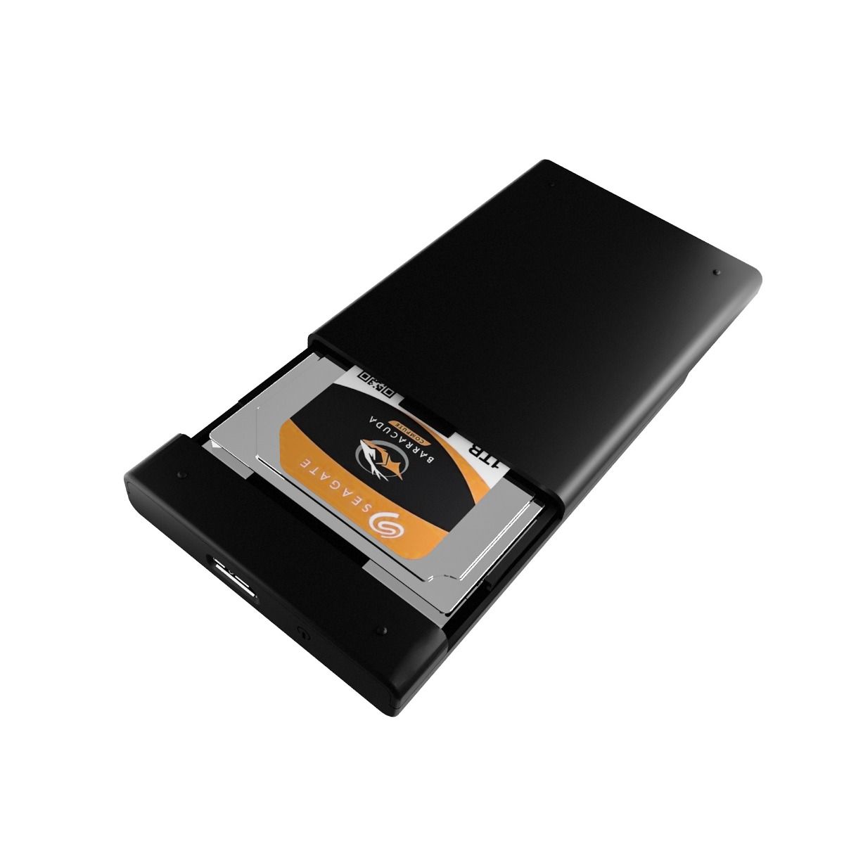 mbeat A2 Slim Tool-Free USB 3.0 2.5" SATA HDD Enclosure - Black 3