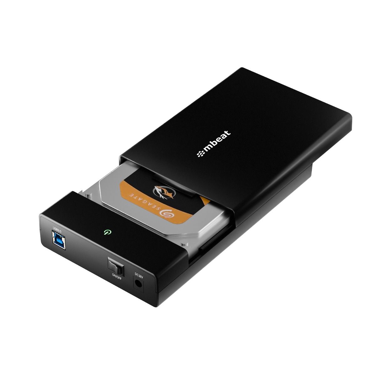 mbeat C1 Tool-Free USB 3.0 3.5" & 2.5" SATA HDD Enclosure - Black 3