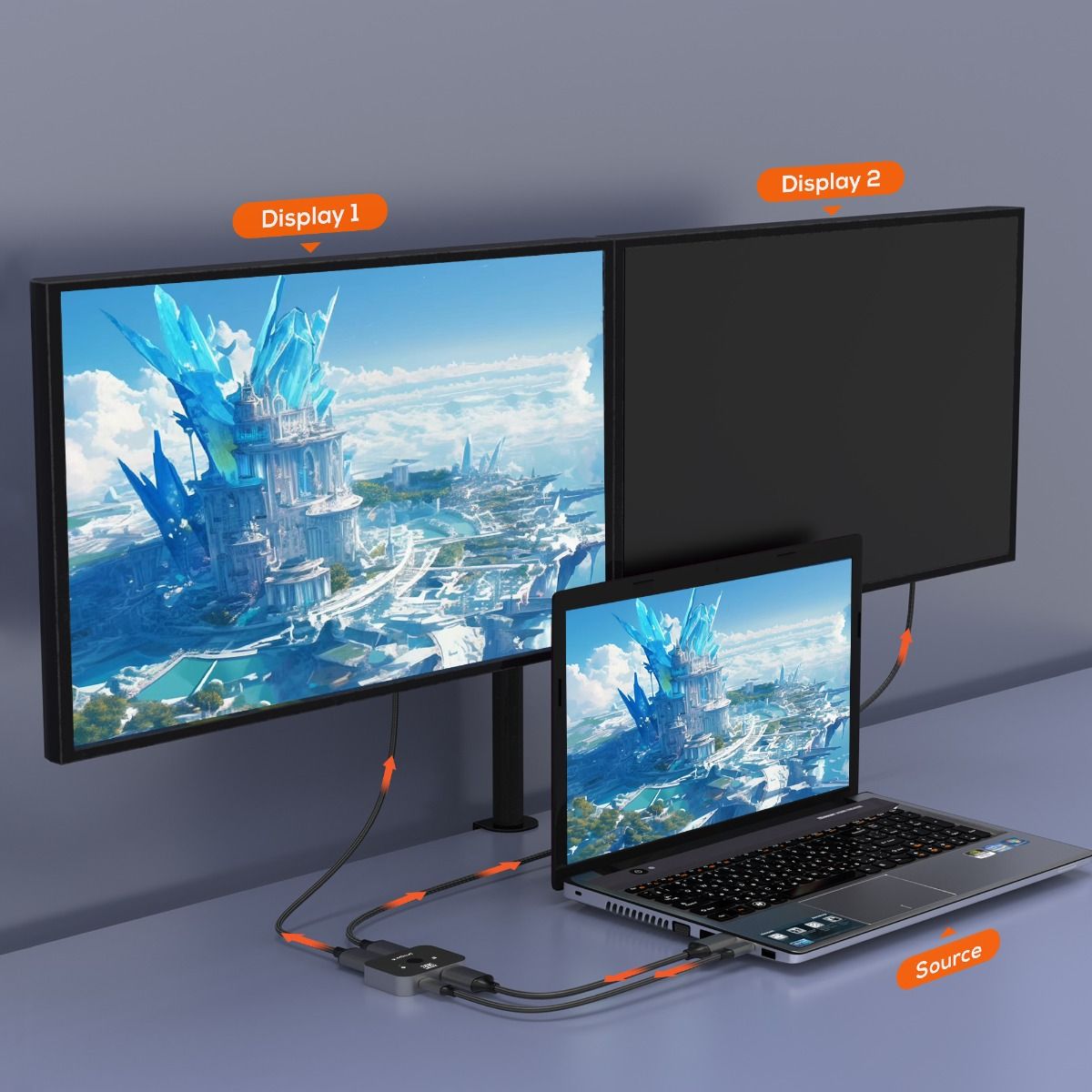 mbeat 8K Bi-directional HDMI 2.1 Switch 2 In 1 Out/1 In 2 Out 4
