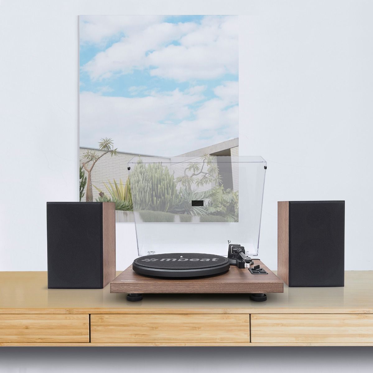 mbeat Hi-Fi Turntable with Bookshelf Speakers and Bluetooth Streaming 6