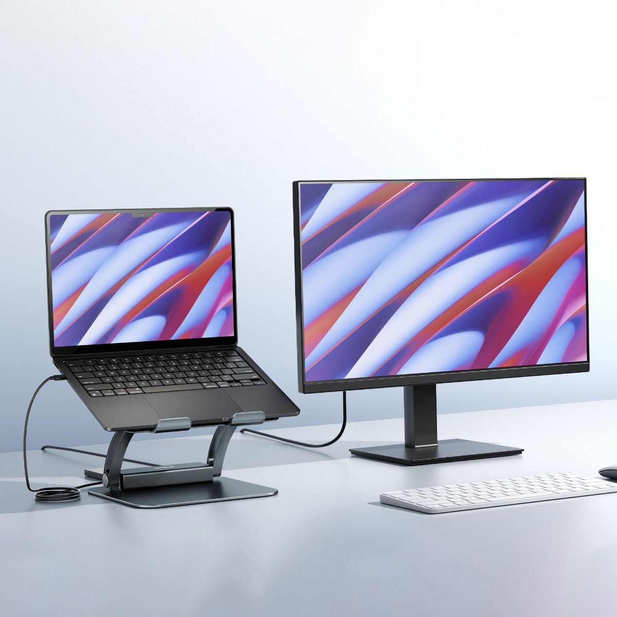 mbeat Stage P6 Laptop Stand with USB-C Dock 3
