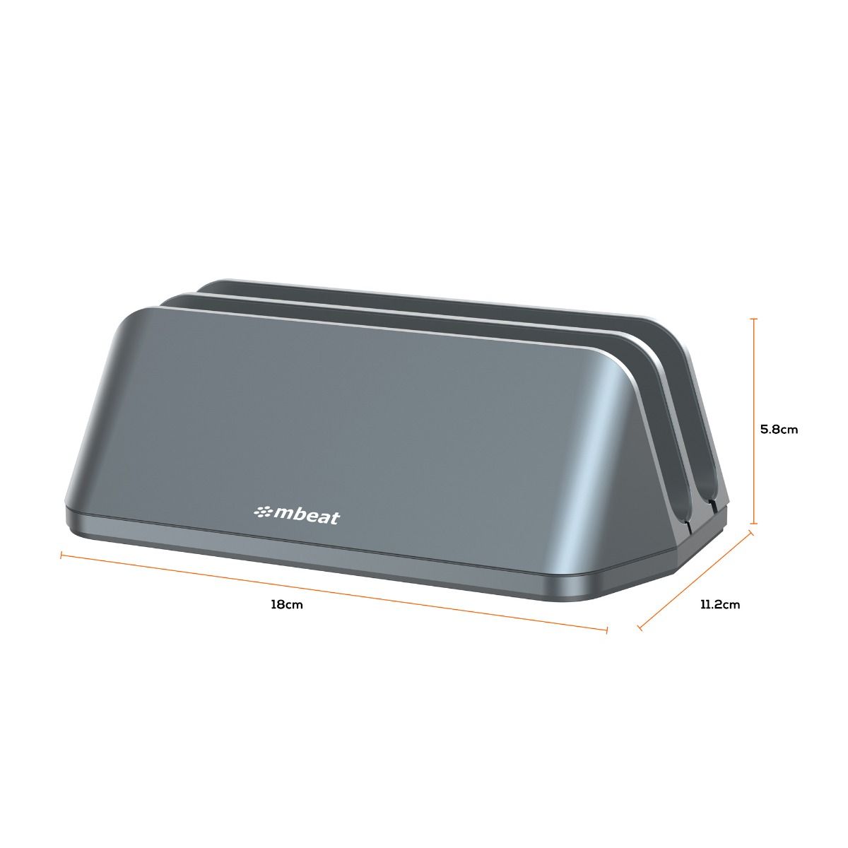 mbeat Stage S5 Adjustable Dual Bay Tablet, Laptop and MacBook Vertical Stand 4