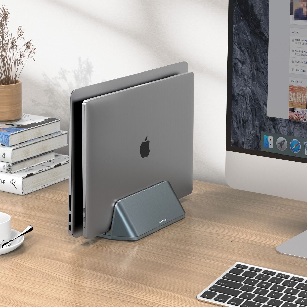 mbeat Stage S5 Adjustable Dual Bay Tablet, Laptop and MacBook Vertical Stand 5