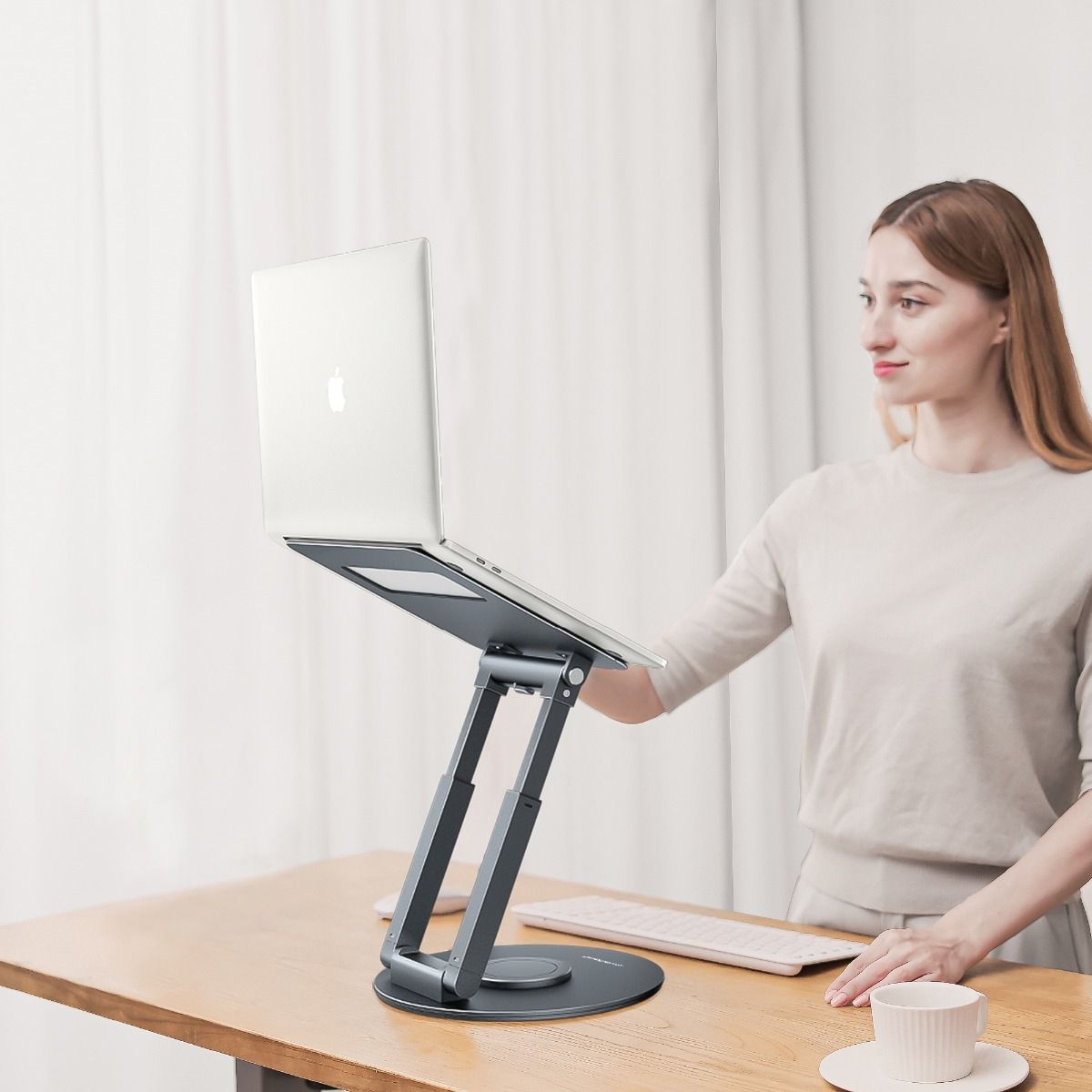 mbeat Stage S9 Rotating Laptop Stand with Telescopic Height Adjustment 4