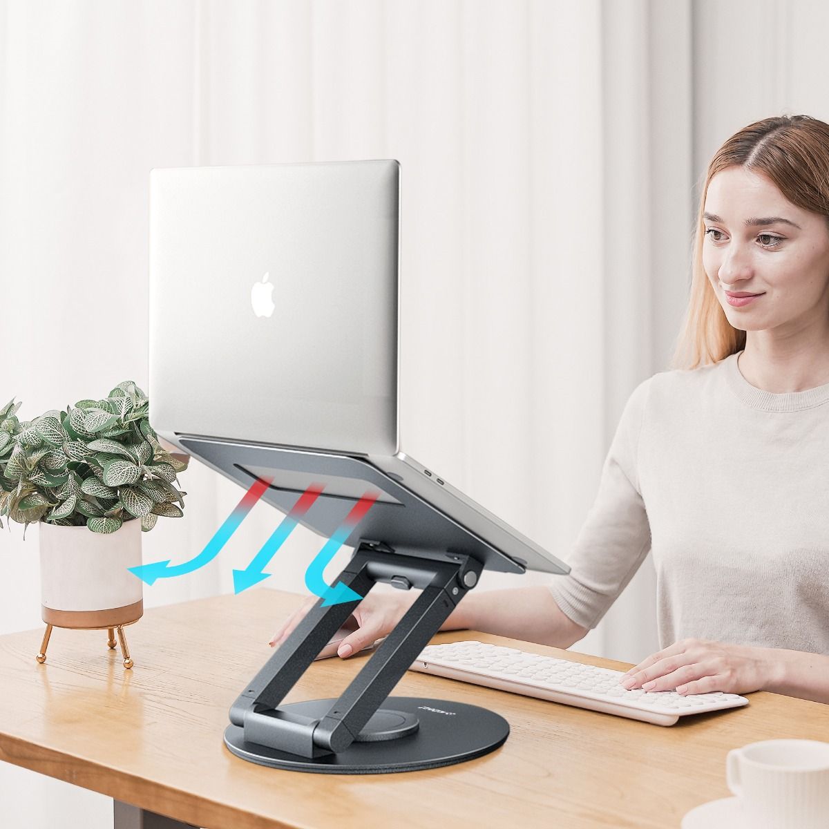 mbeat Stage S9 Rotating Laptop Stand with Telescopic Height Adjustment 5