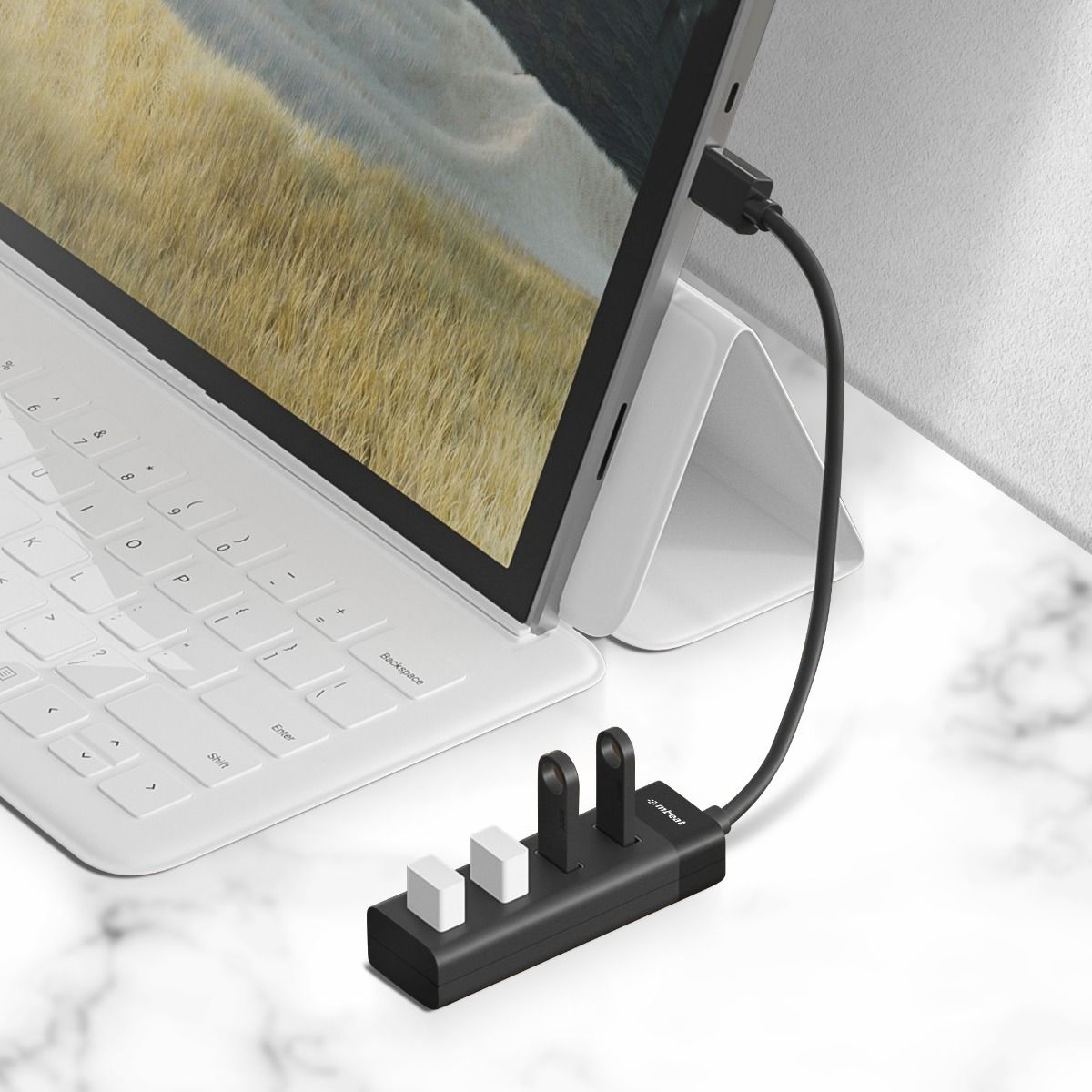 mbeat 4-Port USB 3.0 Hub - Black 3