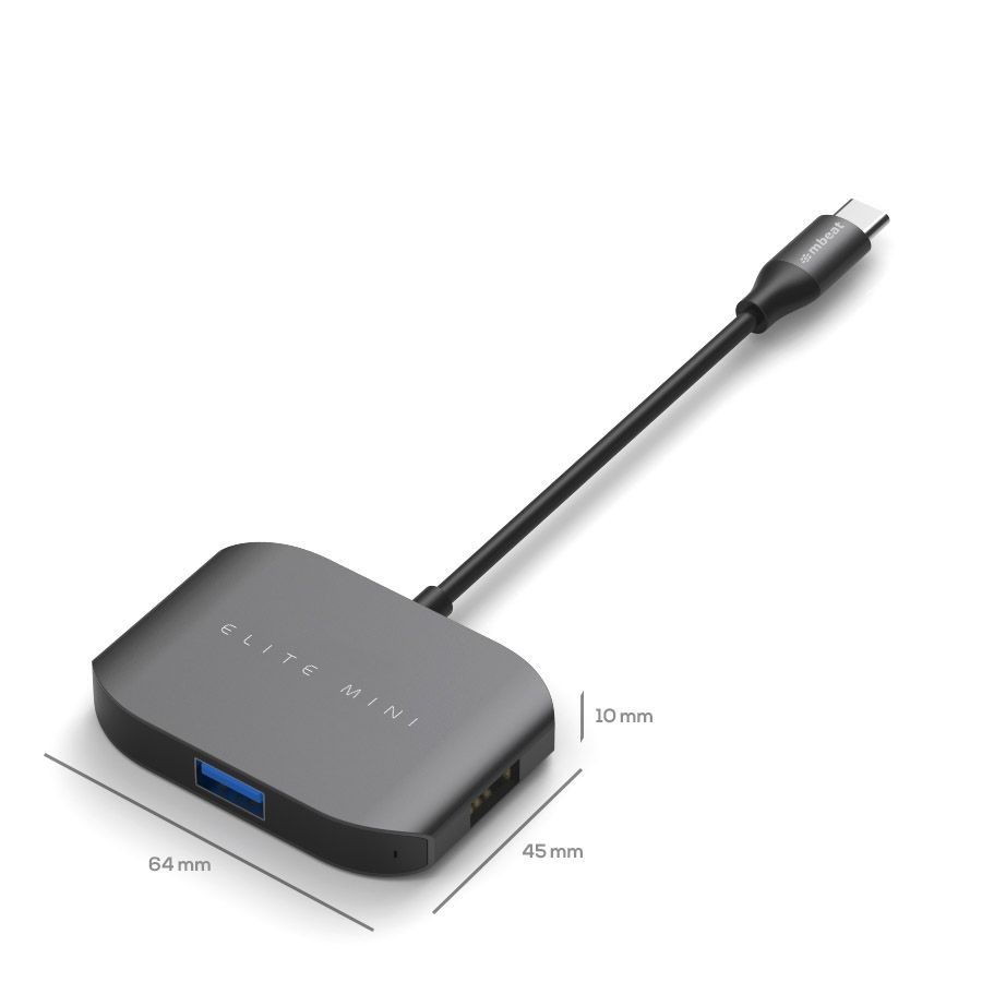 USB-C Multi-port Adapter (HDMI + USB 3.0 + USB 2.0)- Space Grey, Aluminium Design 4