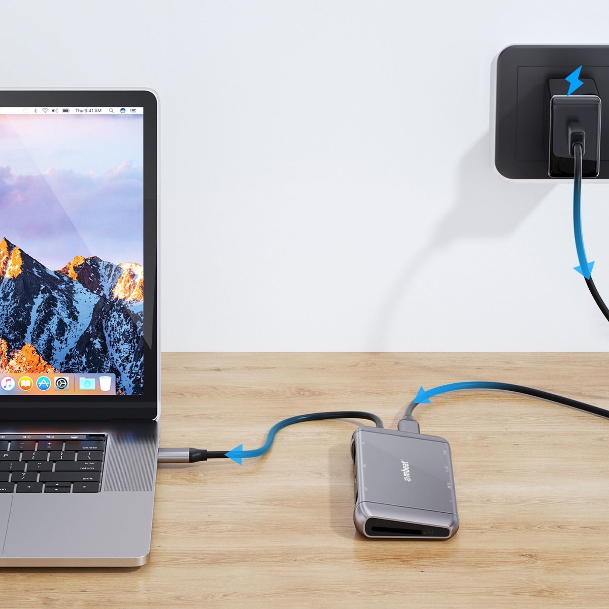 mbeat Elite X11 Dual HDMI USB-C Multifunction Docking Station 6