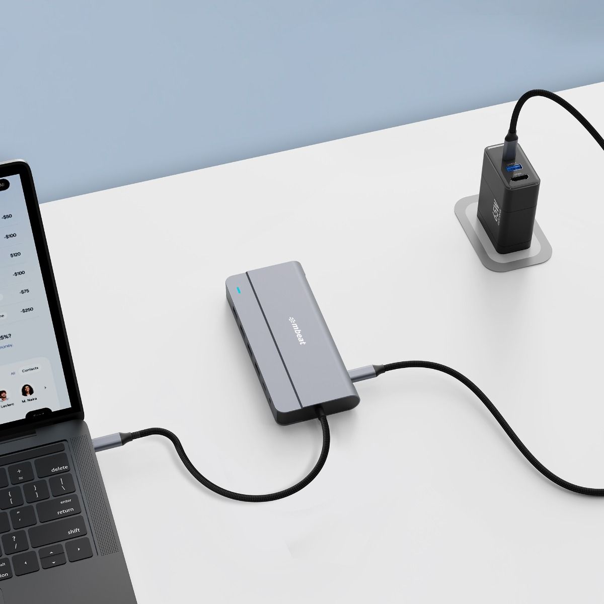 mbeat Elite X14 Triple 4K Display Multi-Port USB-C Hub 4