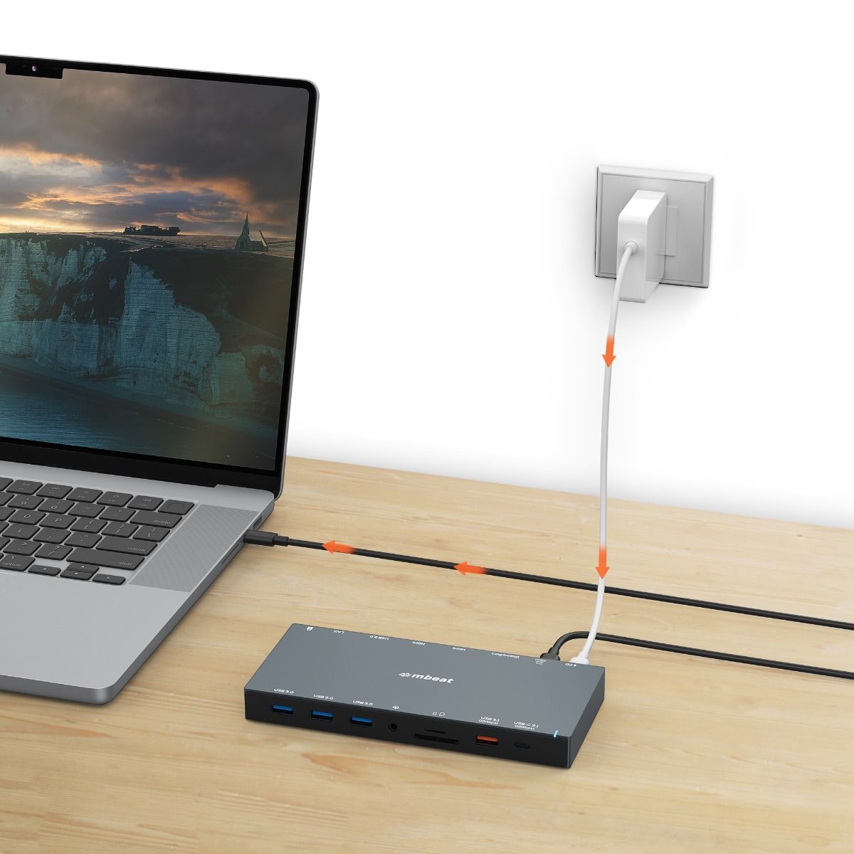 mbeat 15-in-1 Triple Display USB-C Dock (2 x HDMI & 1 x Display Port) 9