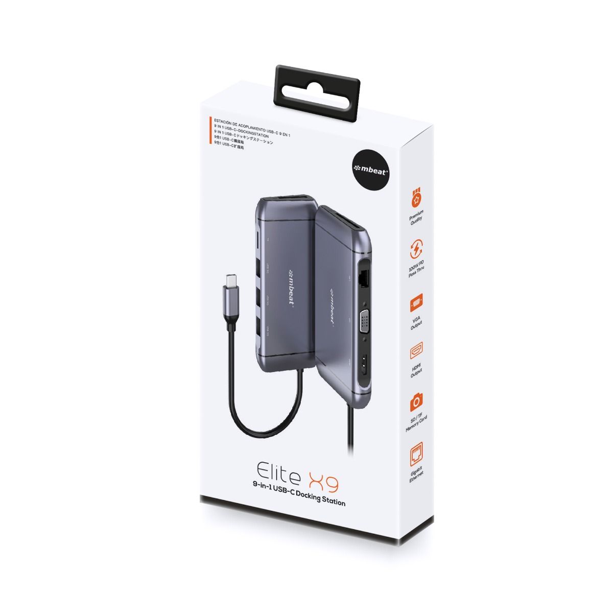 mbeat Elite X9 9-In-1 USB-C Docking Station 8
