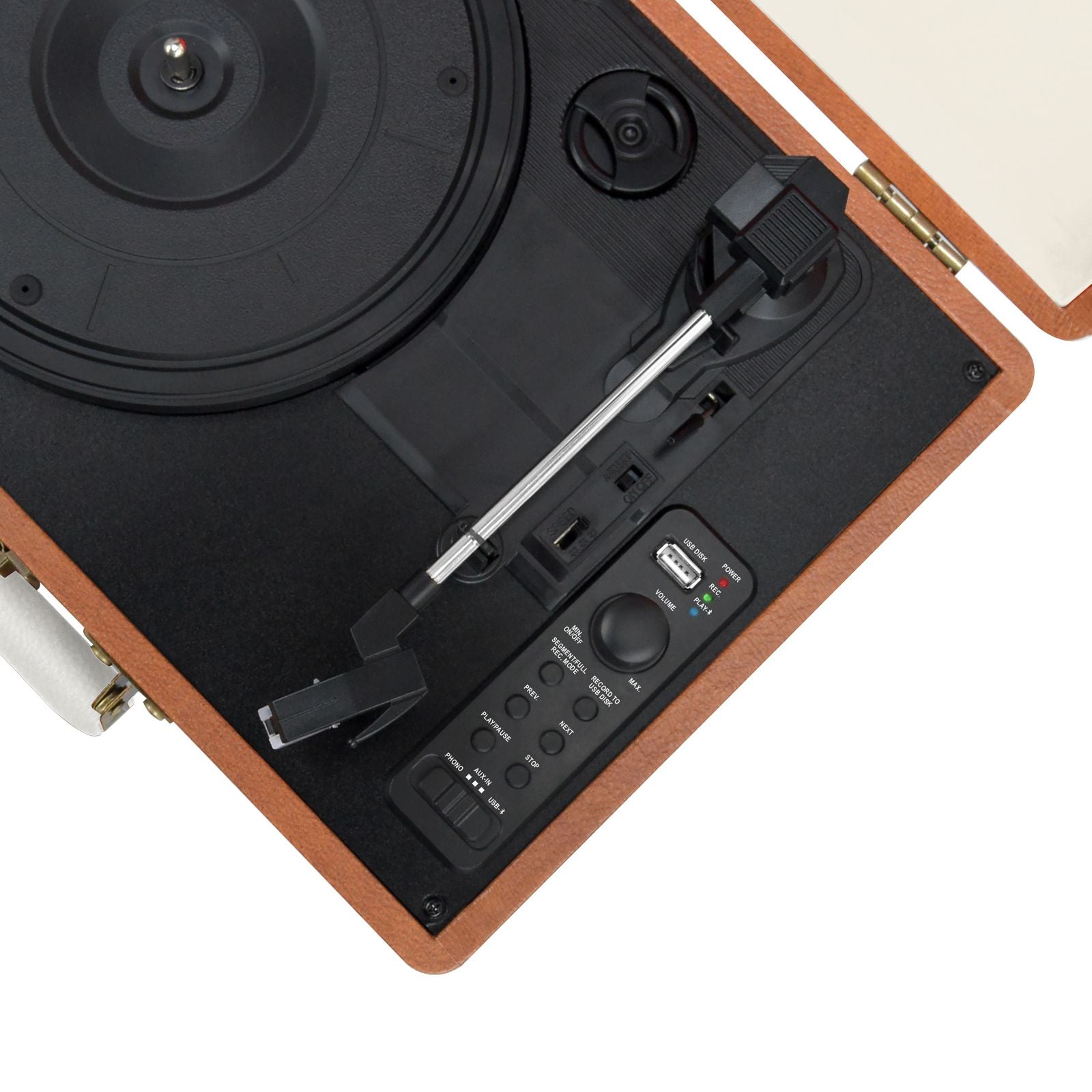 mbeat Aria Retro Turntable with Bluetooth & USB Disk Record 3