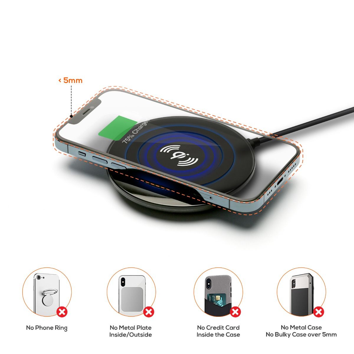 mbeat Gorilla Power 10W Qi Certified Wireless Charging Pad 5
