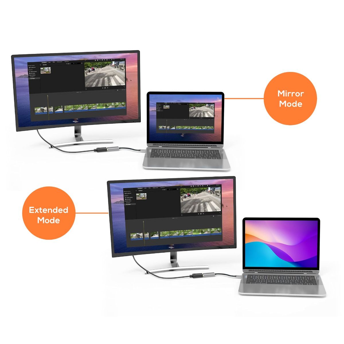 mbeat Elite USB-C to Display Port Adapter - Space Grey 3