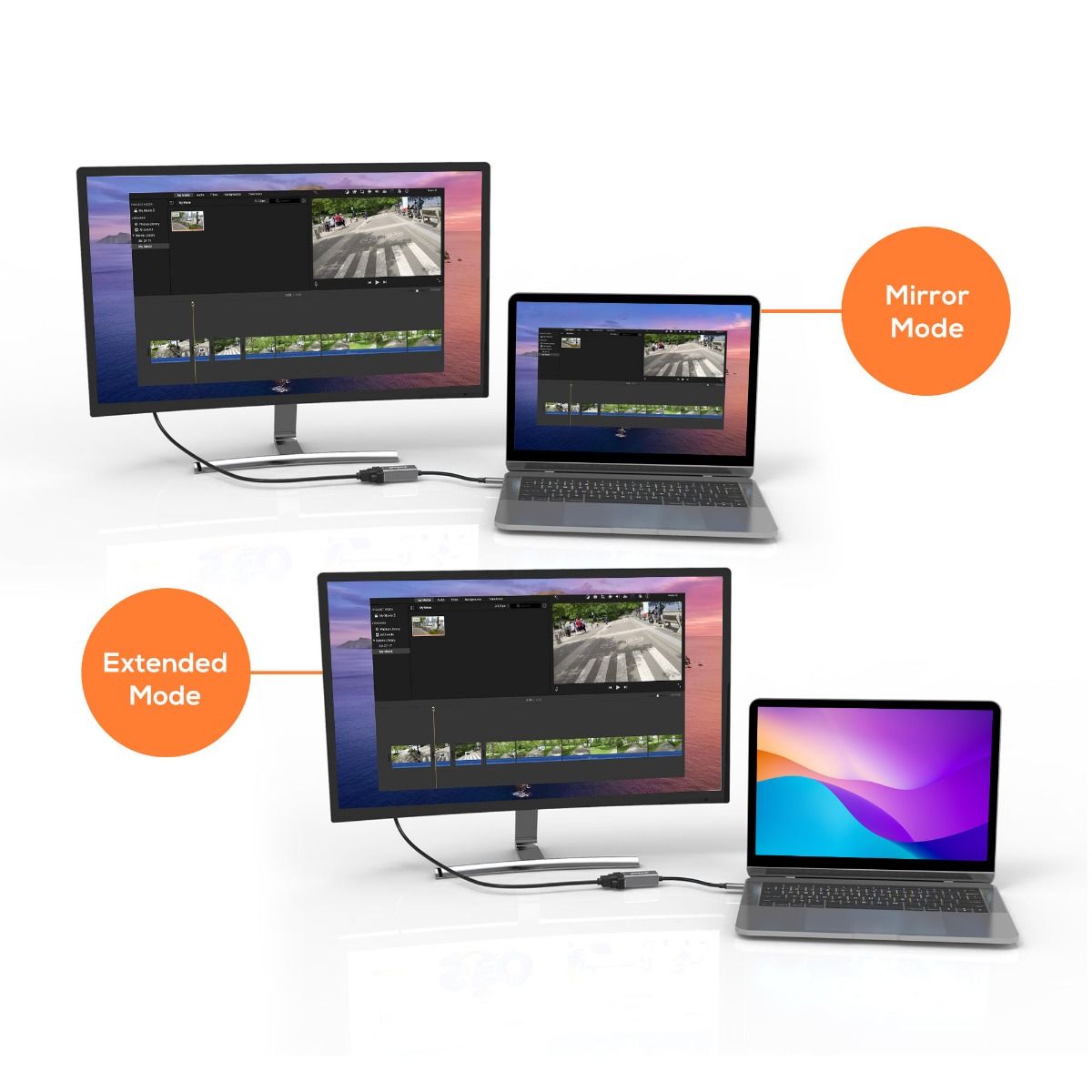 mbeat Elite USB-C to VGA Adapter- Space Grey 3