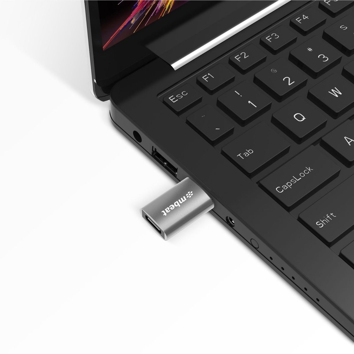 mbeat Elite USB 3.0 (Male) to USB-C (Female) Adapter - Space Grey 3
