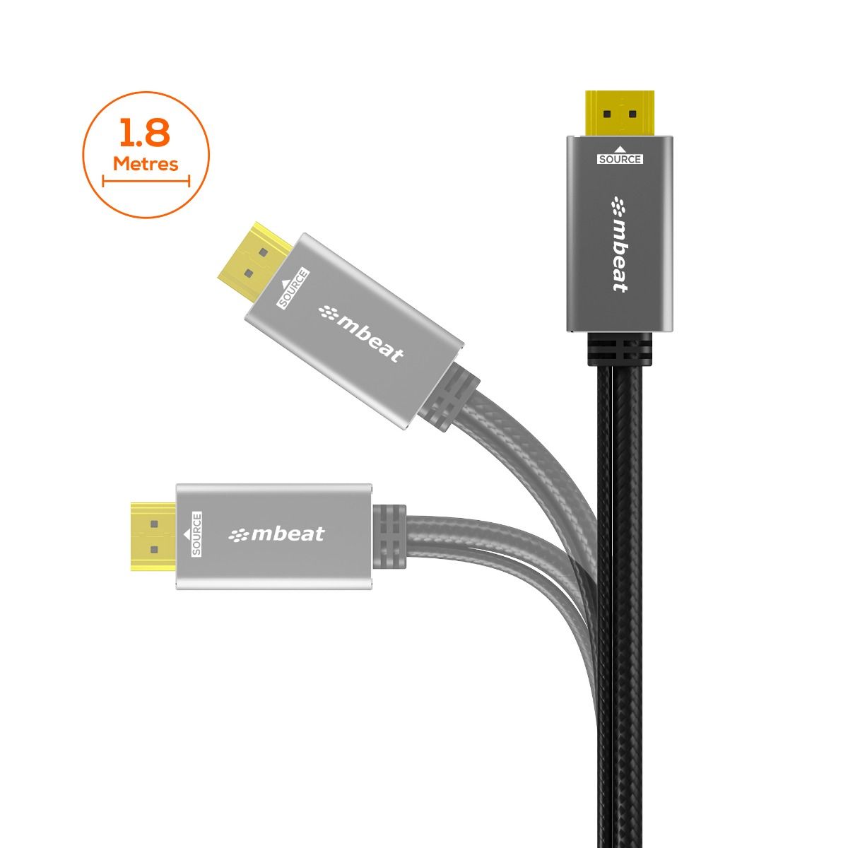 mbeat Tough Link 1.8m HDMI to VGA Cable with USB Power & 3.5mm Audio 4