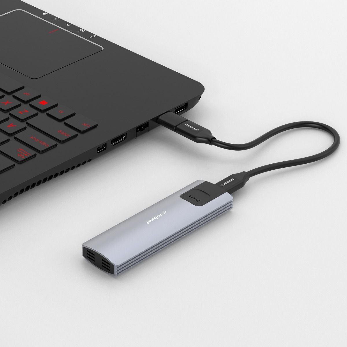 mbeat 10Gbps M.2 NVMe SATA SSD Enclosure 3