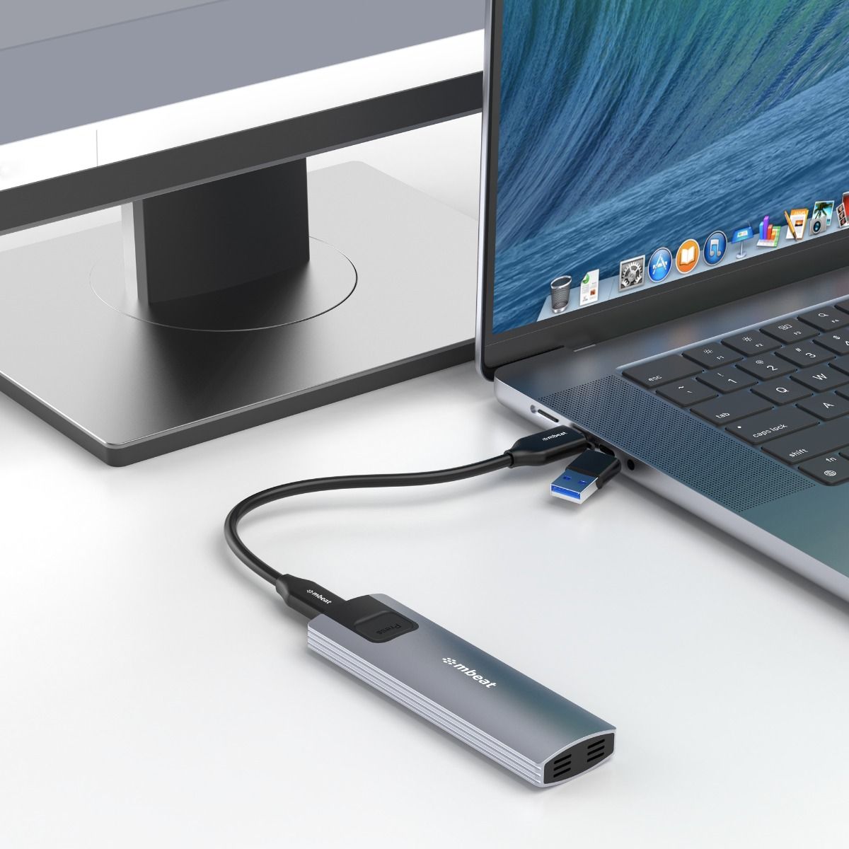 mbeat 10Gbps M.2 NVMe SATA SSD Enclosure 4