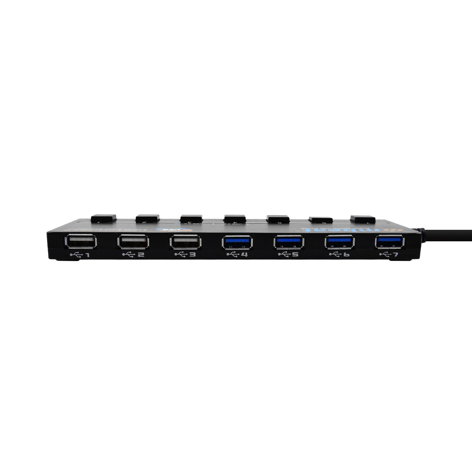 mbeat 7-Port USB 3.0 and USB 2.0 Hub Manager With Switches 3