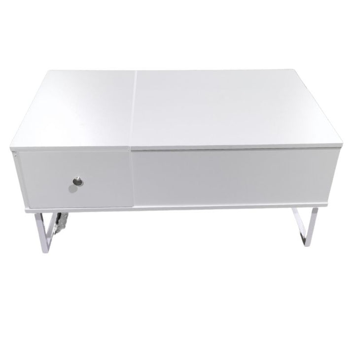 Lift Up White Coffee Table With Storage 4