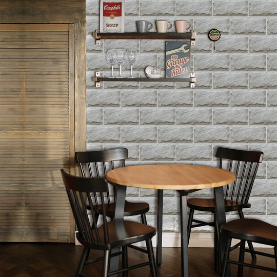 Waterproof Tiles Wallpaper Stickers Bathroom Kitchen Cloudy Brick 5