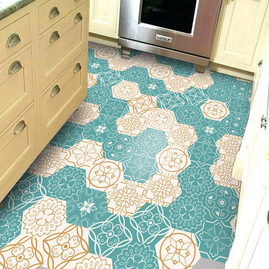 10PCS Multi Colour Tile Set Hexagon Decoration Decal Self-adhesive Oil-proof And Waterproof Wall Stickers 4