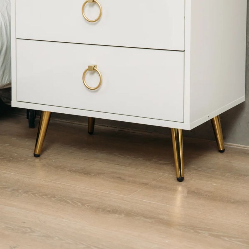 Amelia Modern LED Bedside table with USB and power socket white x 2 4