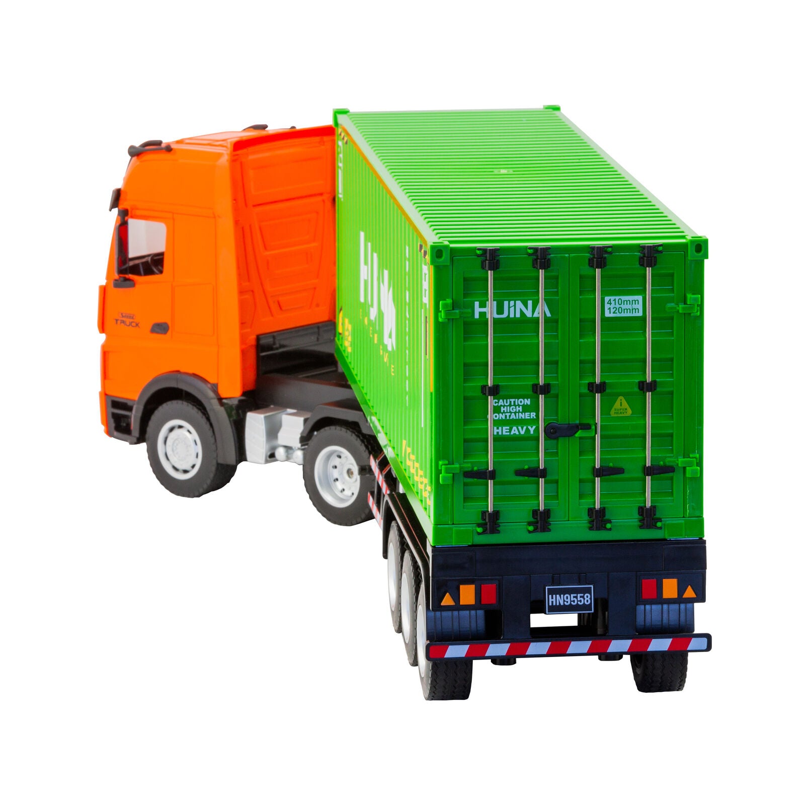 1:18 Scale 9-Channel Alloy Remote Control Container Truck with Lights & Sound for Indoor Play 4