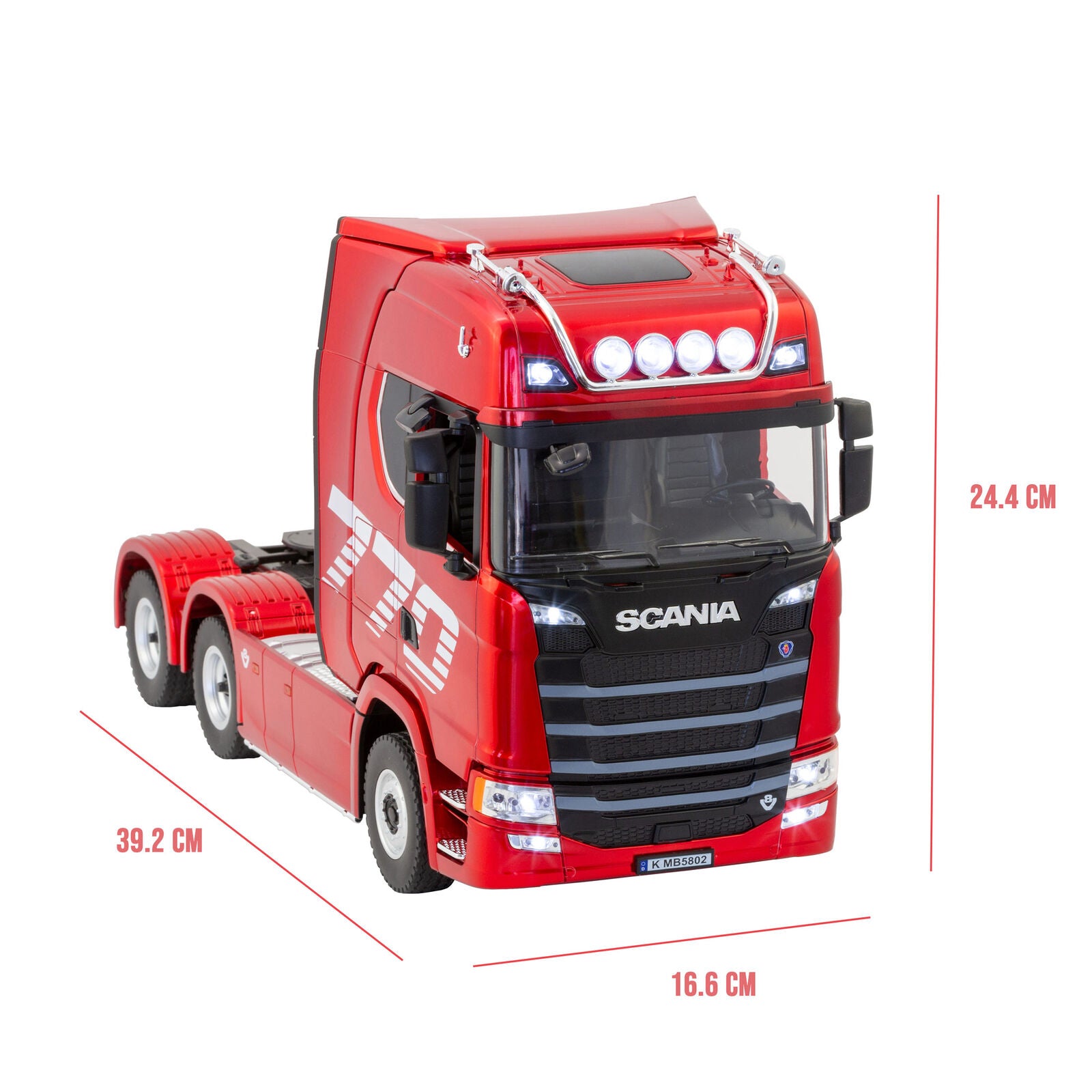 Scania Licensed Remote Control Trailer Head Truck with Lights, Sounds & Steering Adjustment 8