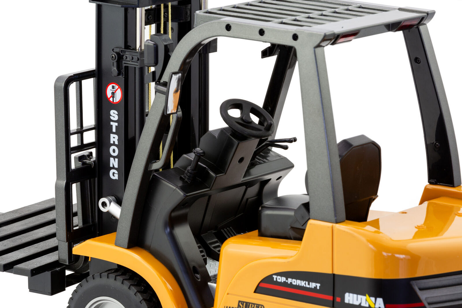 1:10 Scale 2.4G 8-Channel Metal Remote Control Forklift Construction Vehicle with Lifting Function & Sound 15