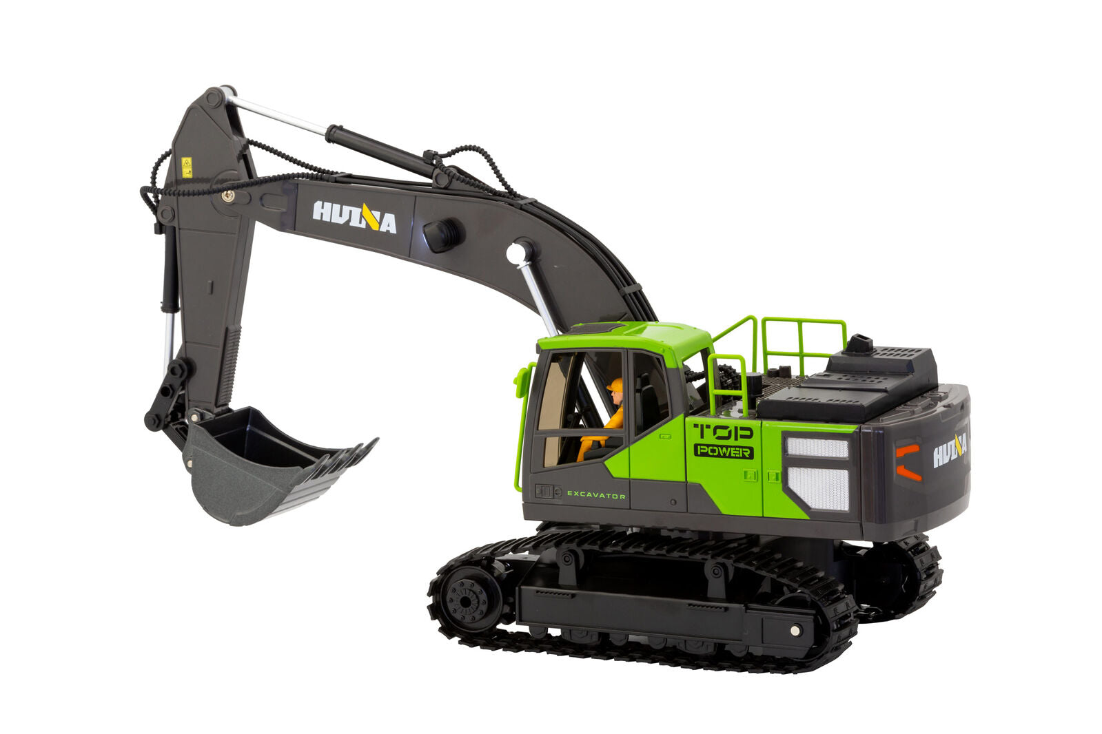 1:18 Scale 13-Channel Alloy Remote Control Excavator Construction Vehicle with Lights, Sound and Steam 3