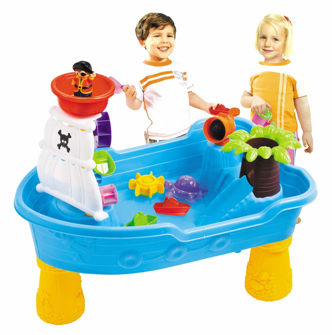 Children's Pirate Theme Ship Sand & Water Table for Creative Play 4