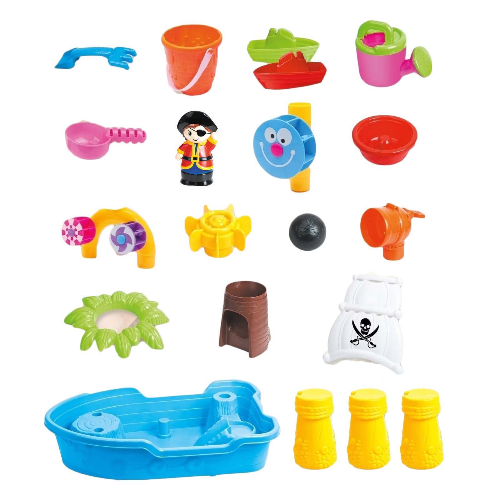 Children's Pirate Theme Ship Sand & Water Table for Creative Play 3