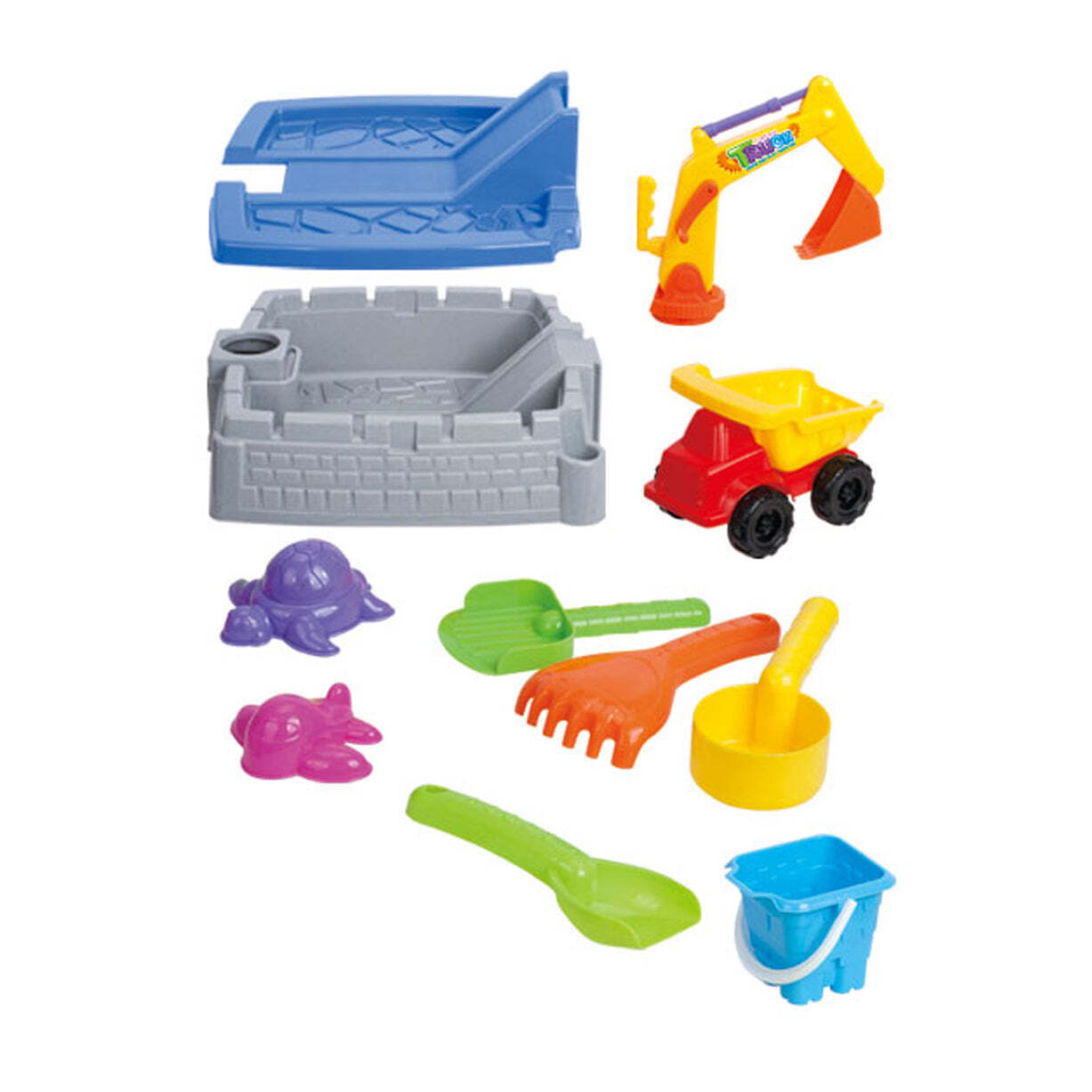Children's Sand Pit & Box Game With 11 Fun, Playtime Accessories 3