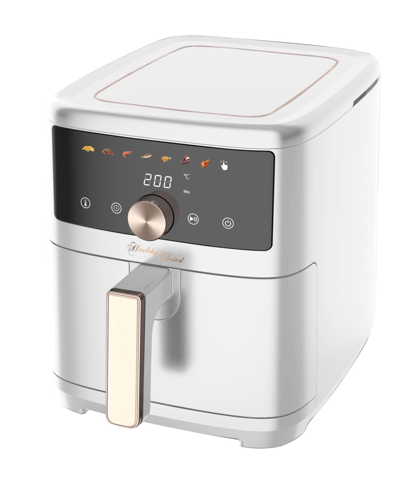 7L Digital Air Fryer, Intuitive Touch Control with Pizza/Baking Pan, and Accessories 3