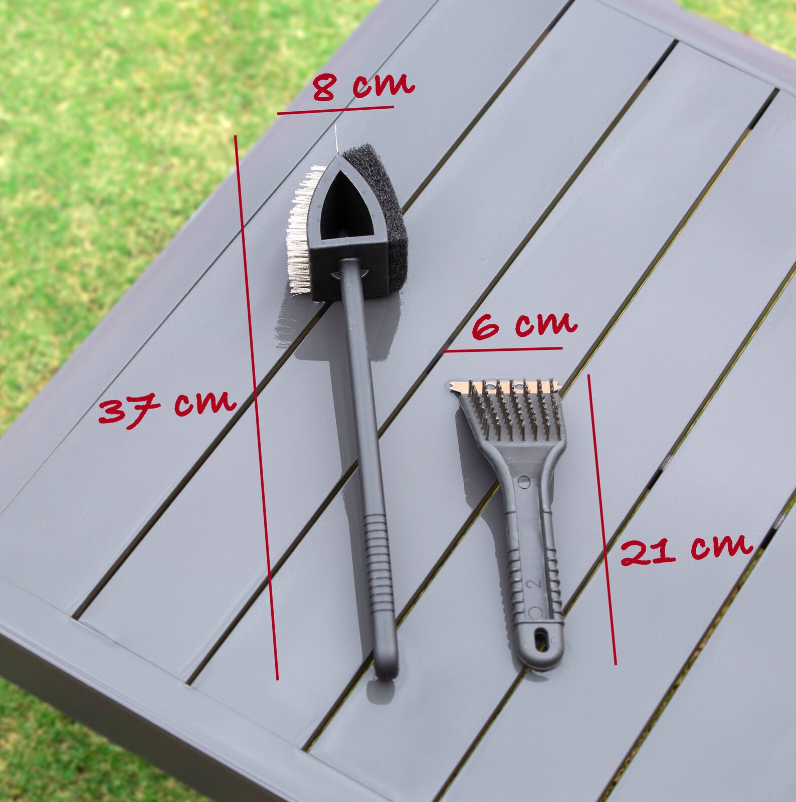 Stainless Steel BBQ Brush and Scraper Blade 3