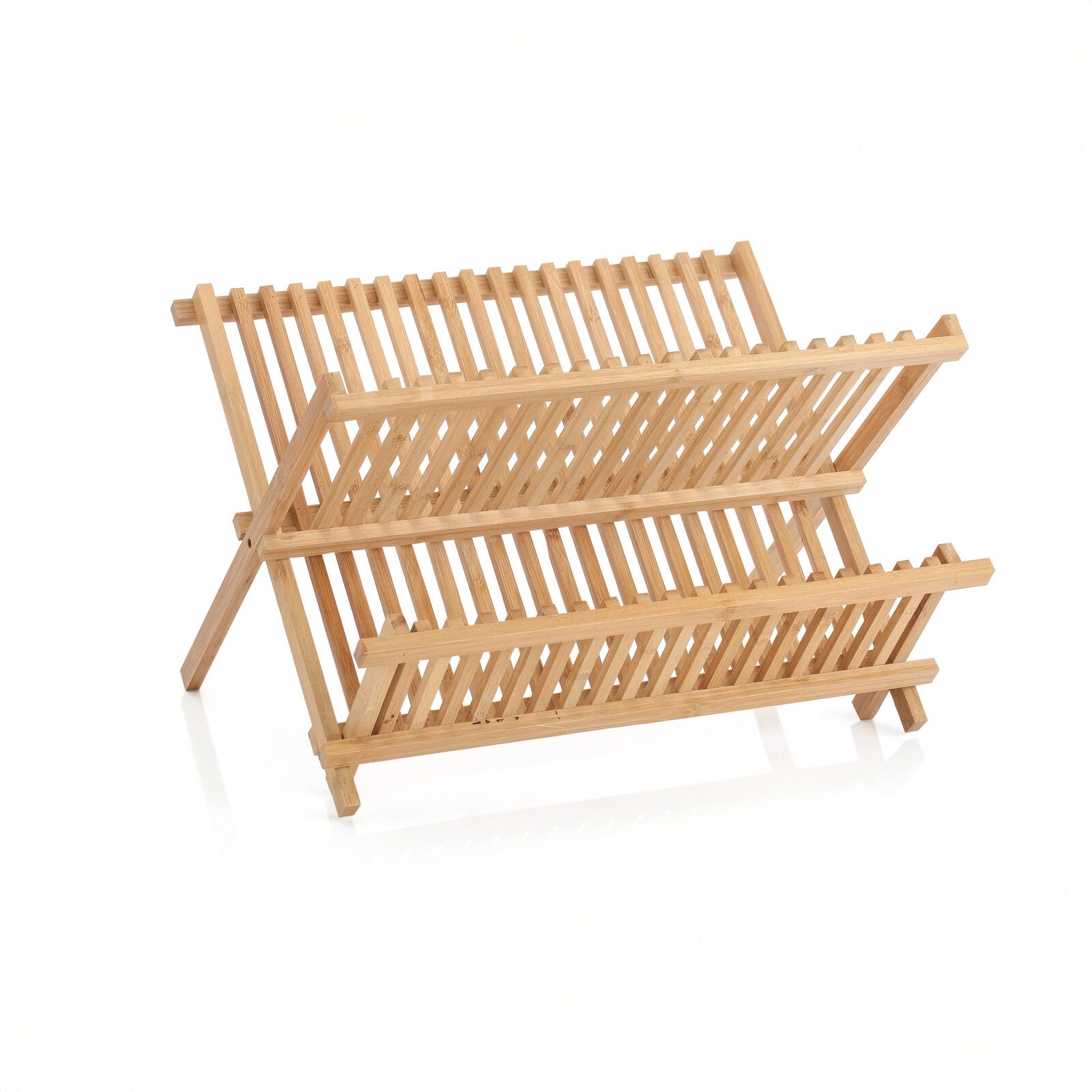 2 Tier Bamboo Dish Rack 4