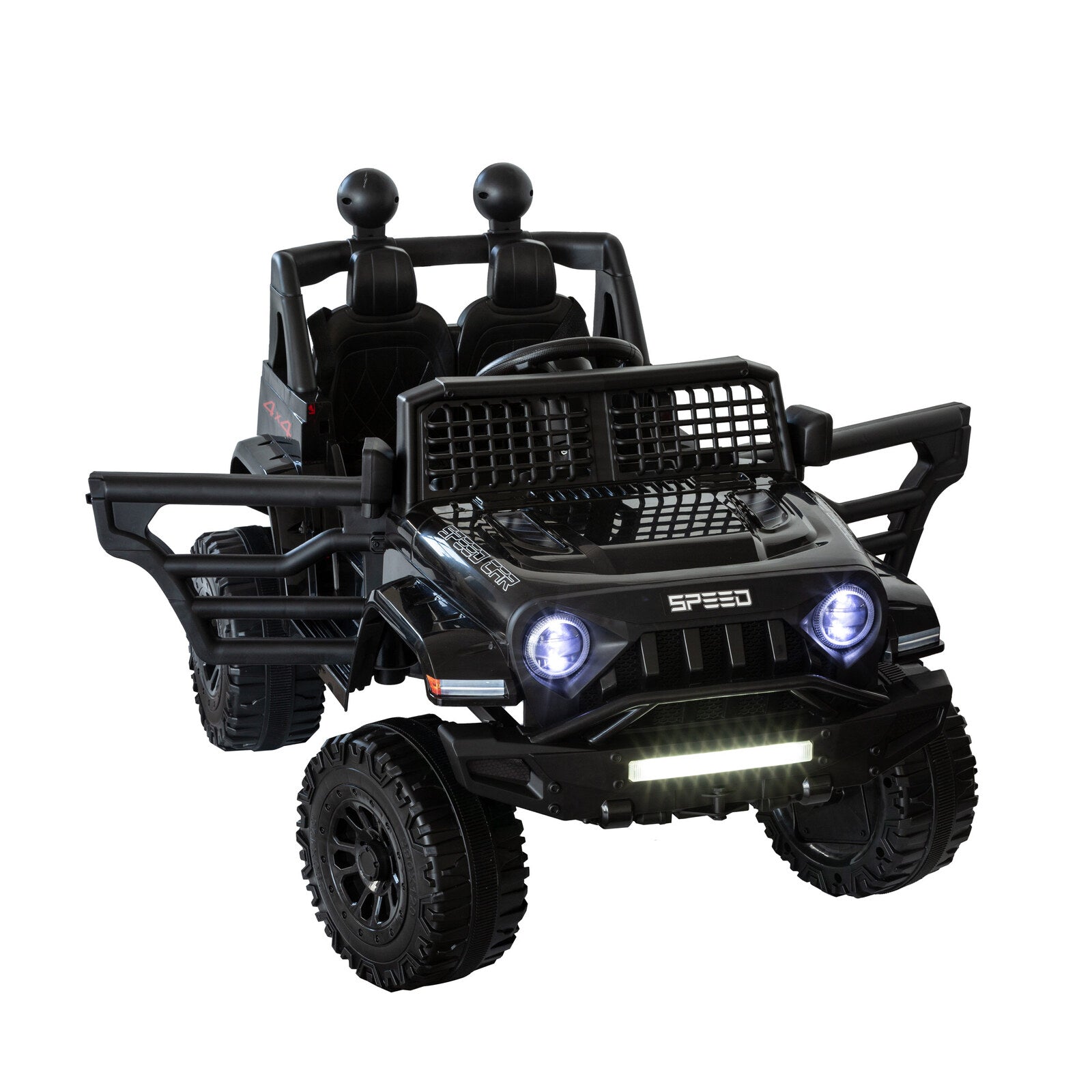 Jeep Inspired Remote Controlled Ride-on Electric Car (Black) 3